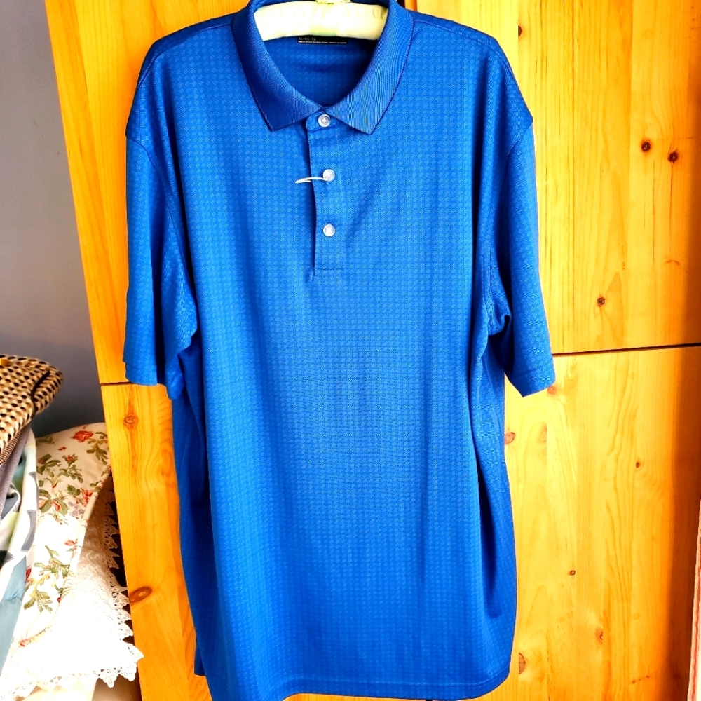 Callaway NWT Men's Opti Dry Blue Short Sleeve Golf Polo Shirt size XL